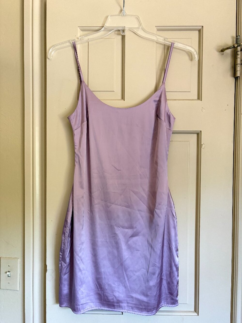 Missguided Purple Satin Mini Dress